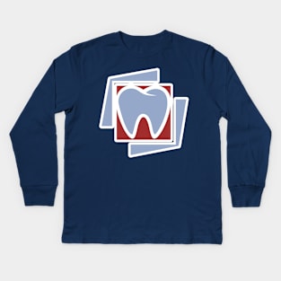 Tooth vector icon illustration. Healthcare and medical objects icon design concept. Dentist tooth object logo design. Kids Long Sleeve T-Shirt